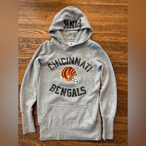 Cincinnati Bengals (PINK Victoria Secret) NFL Gray Hoodie Sweater